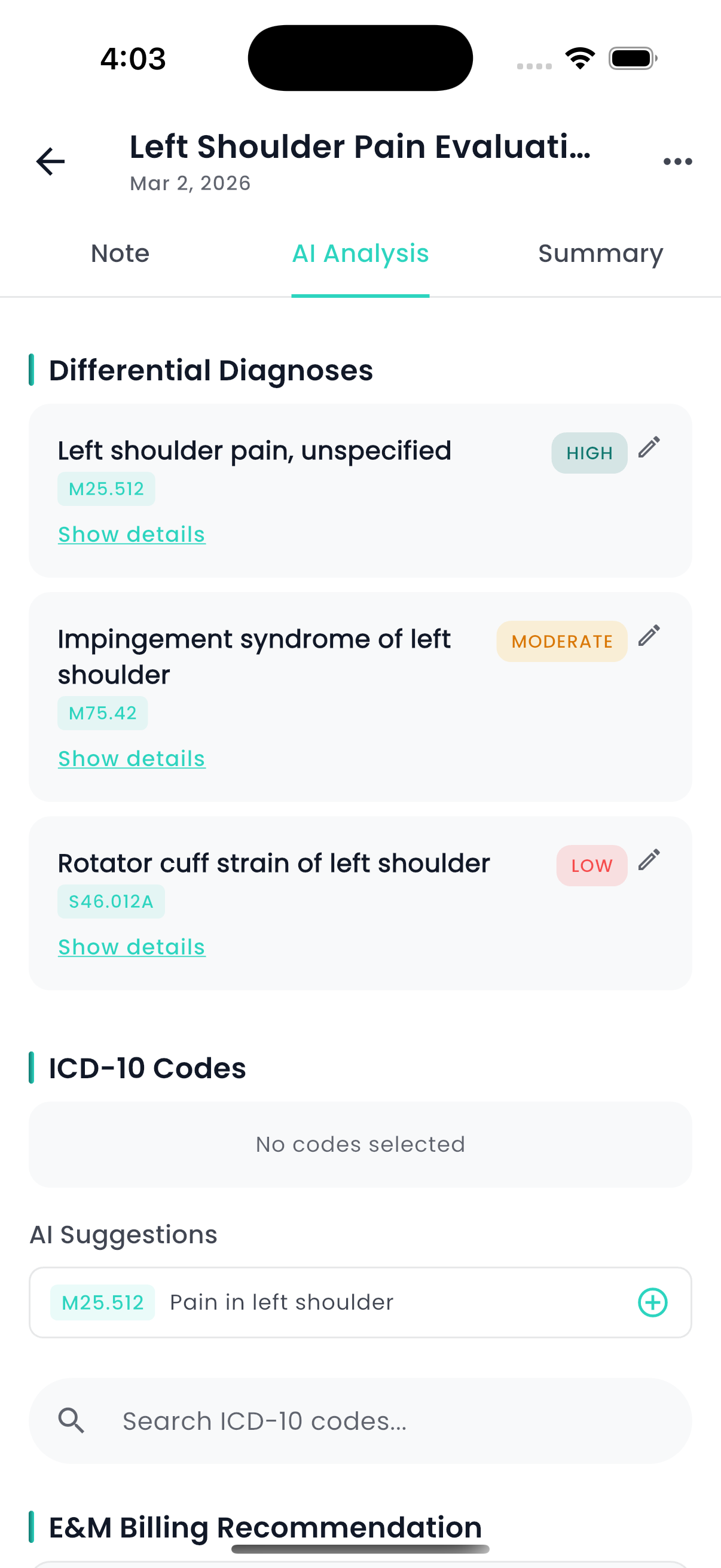 AI analysis and insights